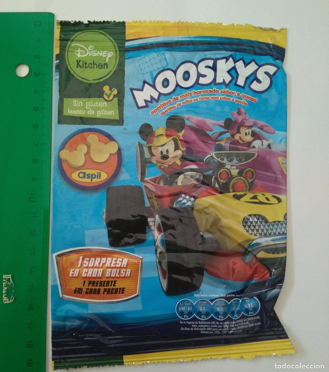 Coleccionismo: ENVOLTORIO BOLSA VACIO MICKEY ASPIL MOOSKYS SNACKS DISNEY Sin tazos ni pegatinas mikey mouse empty
