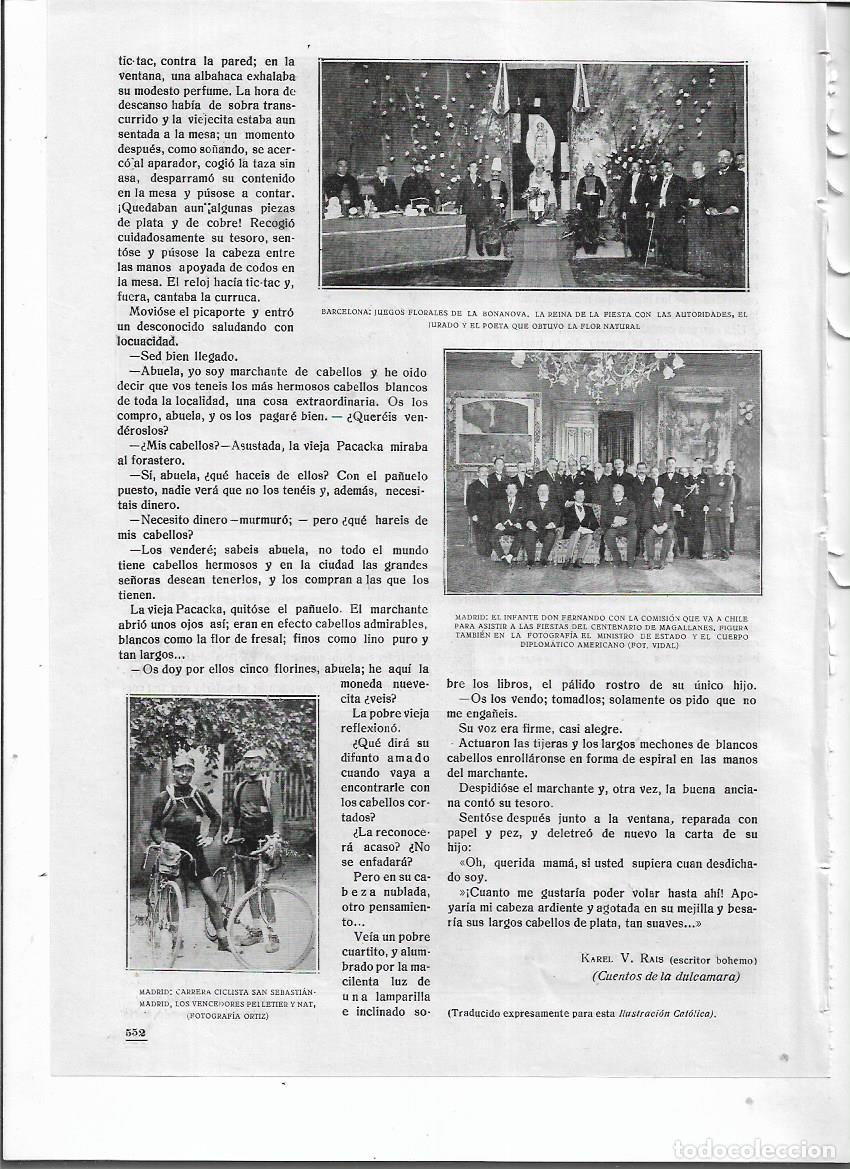 Coleccionismo: A&Ntilde;O 1920 RECORTE PRENSA BARCELONA JUEGOS FLORALES EN LA BONANOVA REINA DE LA FIESTA AUTORIDADES