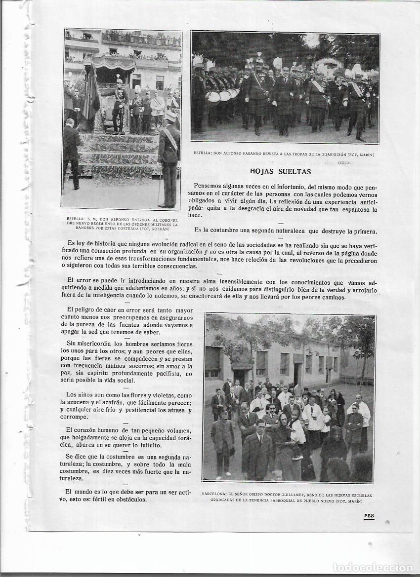 Coleccionismo: A&Ntilde;O 1920 RECORTE PRENSA BARCELONA INAUGURACION BENDICION NUEVA ESCUELA GRADUADA DE POBLE NOU