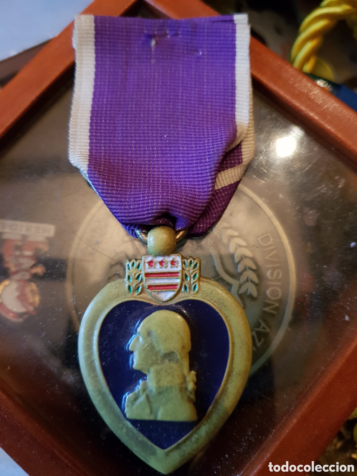 Colecionismo: MEDALLA CORAZ&Oacute;N P&Uacute;RPURA REPLICA