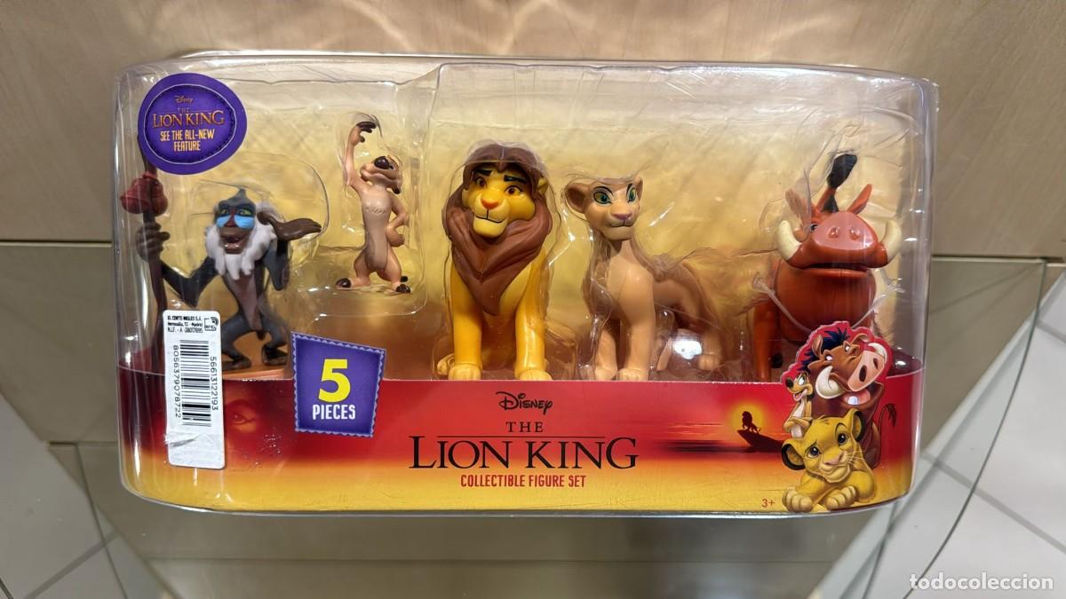 Coleccionismo: Paquete de 5 figuras de Disney El Rey Le&oacute;n Rafiki, Nala, Simba, Tim&oacute;n y Pumba