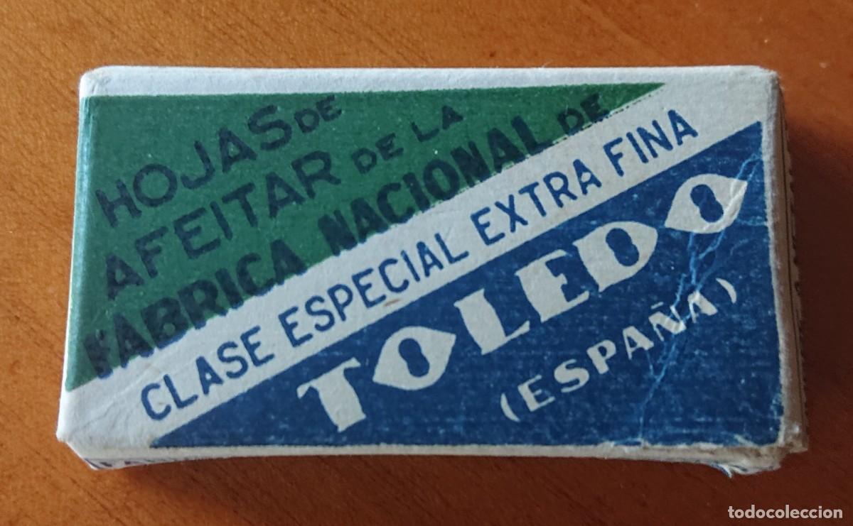 Coleccionismo: Paquete hojas de afeitar Toledo,diez hojas, con sello, buen estado