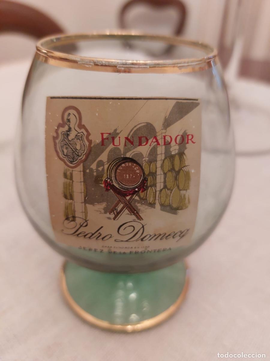 Coleccionismo: Cuatro copas antiguas de brandy