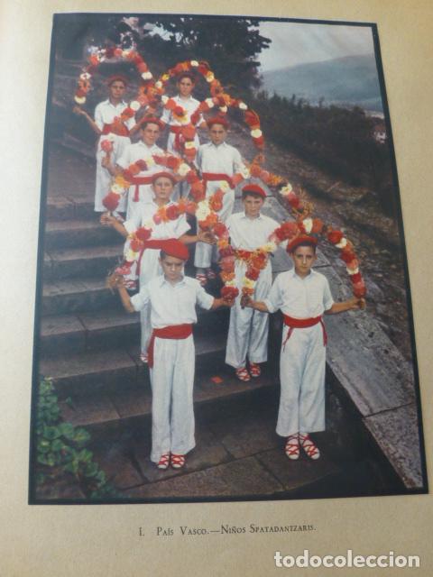Collectionnisme: PAIS VASCO NI&Ntilde;OS SPATADANTZARIS ANTIGUA LAMINA IMPRESA AL HUECOGRABADO A&Ntilde;OS 40