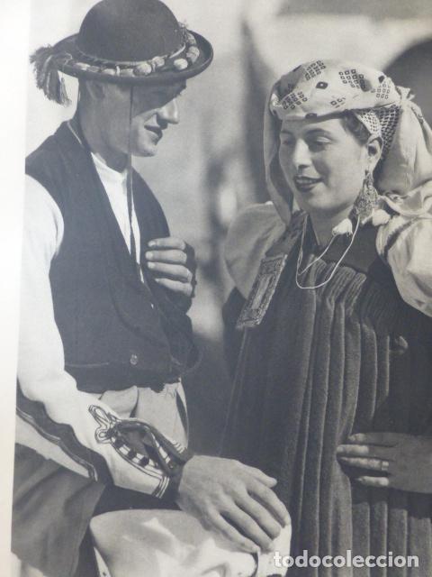 Collectionnisme: ANSO HUESCA PAREJA ANSOTANA ANTIGUA LAMINA IMPRESA AL HUECOGRABADO A&Ntilde;OS 40