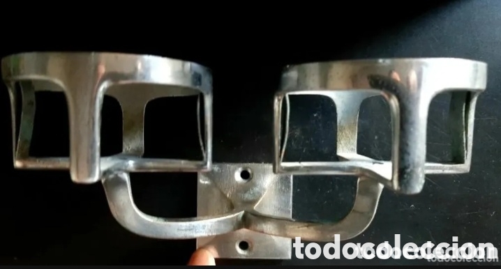 Coleccionismo: Soporte doble para vasos - Foto 1