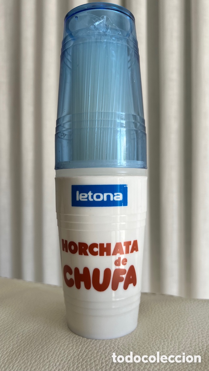 Coleccionismo: ANTIGUO VASO LECHE LETONA HORCHATA - Foto 2