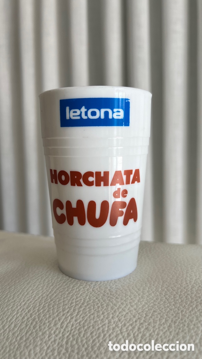Coleccionismo: ANTIGUO VASO LECHE LETONA HORCHATA - Foto 1