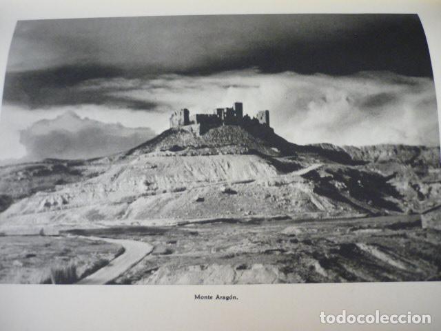 Coleccionismo: MONTE ARAGON ZARAGOZA ANTIGUA LAMINA HUECOGRABADO A&Ntilde;OS 40