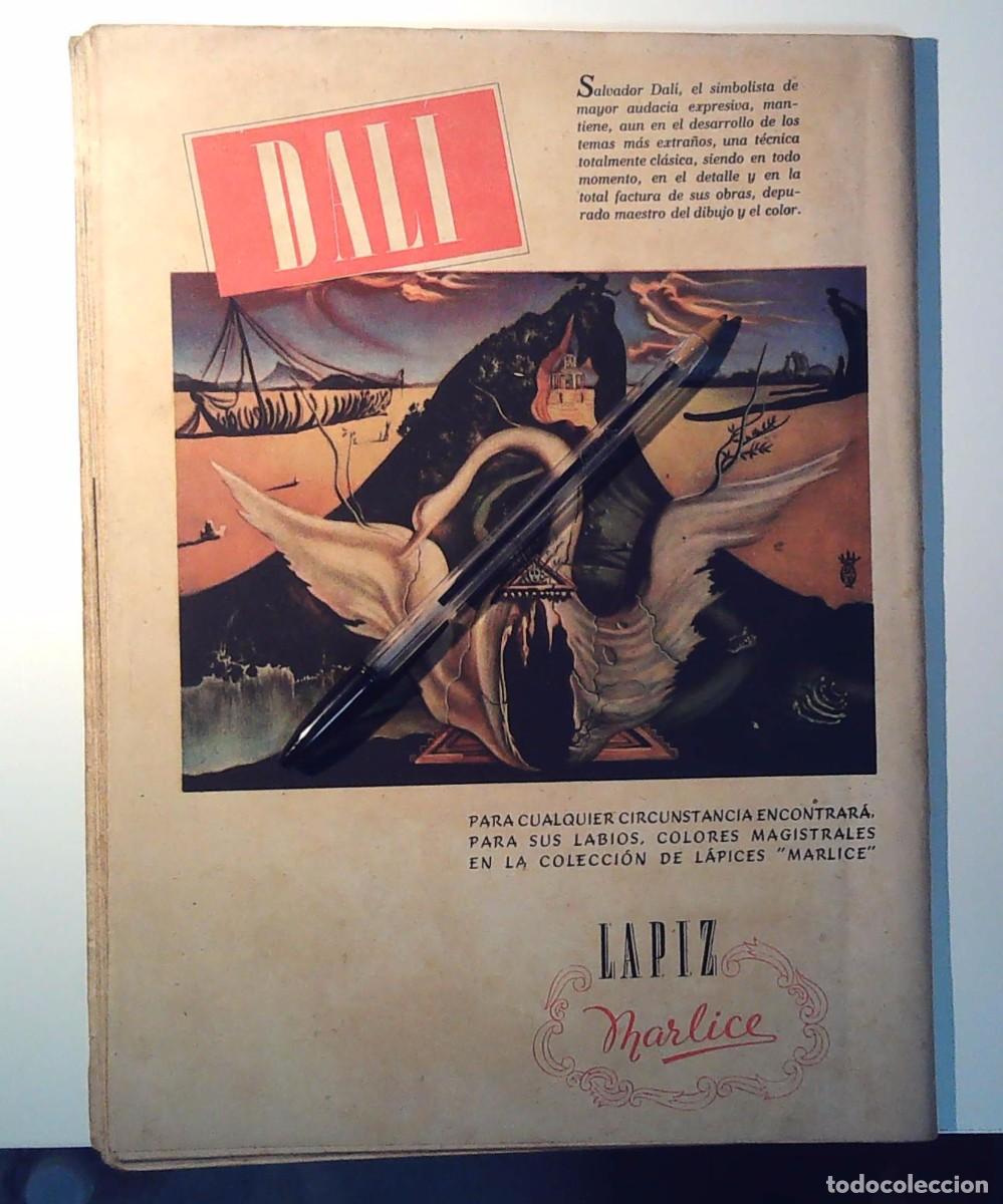 Coleccionismo: LAPIZ MARLICE REVERIE LACA DE U&Ntilde;AS COSMETICOS ILUSTRACION DE 1947 SALVADOR DALI