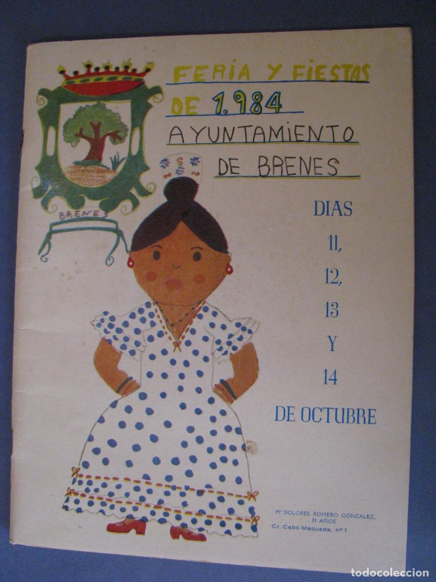 Coleccionismo: LIBRETA, PROGRAMA DE FERIA DE BRENES, 1984.