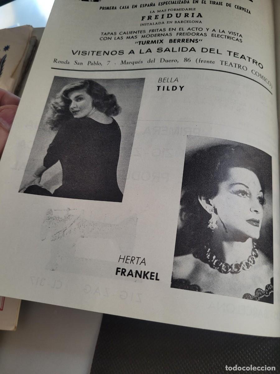 Coleccionismo: Programa Teatro Barcelona 1955 Kaps y Joham - Foto 2
