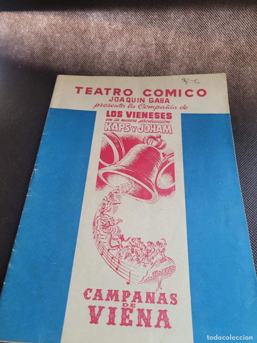 Coleccionismo: Programa Teatro Barcelona 1955 Kaps y Joham - Foto 4