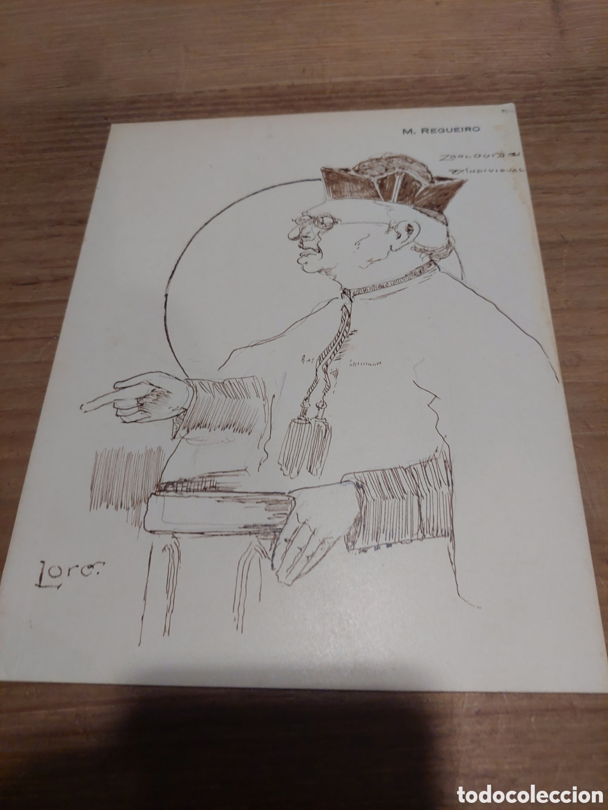 Collectionnisme: L&aacute;mina m.regueiro zool&oacute;gica loro