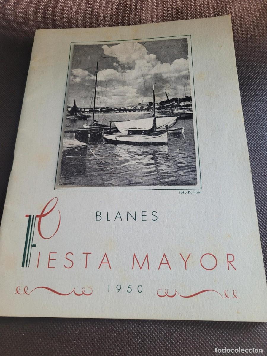 Coleccionismo: Programa Fiesta mayor de BLANES 1950 - Foto 1