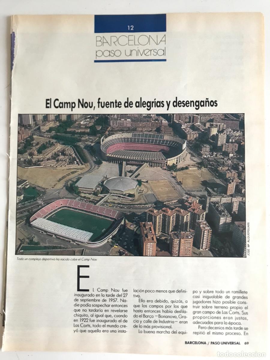 Coleccionismo: IM&Aacute;GENES. Camp Nou 1987. Futbol bar&ccedil;a Barcelona