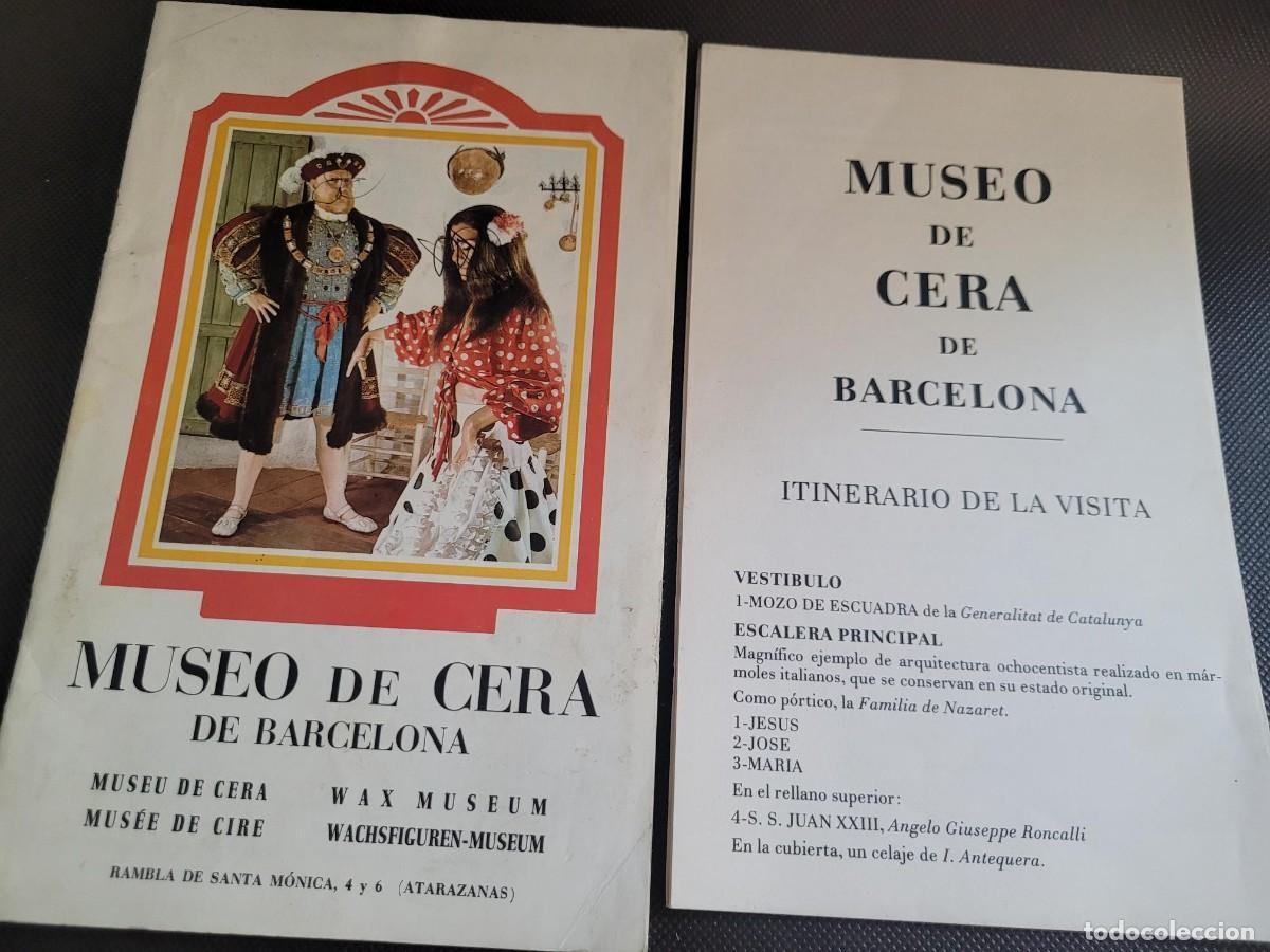Coleccionismo: Museo de Cera de Barcelona documentos antiguos - Foto 1