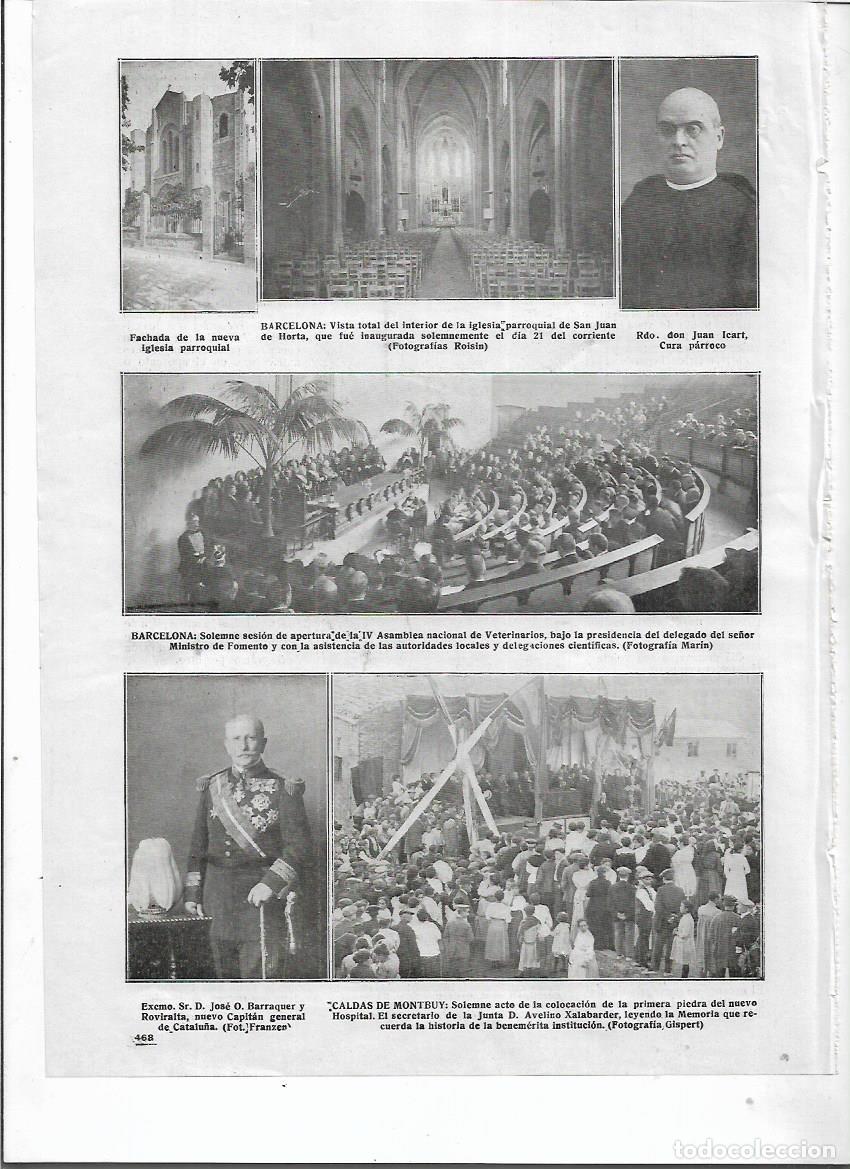 Sammelleidenschaft Papier: A&Ntilde;O 1917 RECORTE PRENSA CALDES DE MONTBUI PRIMERA PIEDRA DEL NUEVO HOSPITAL AVELINO XALABARDER