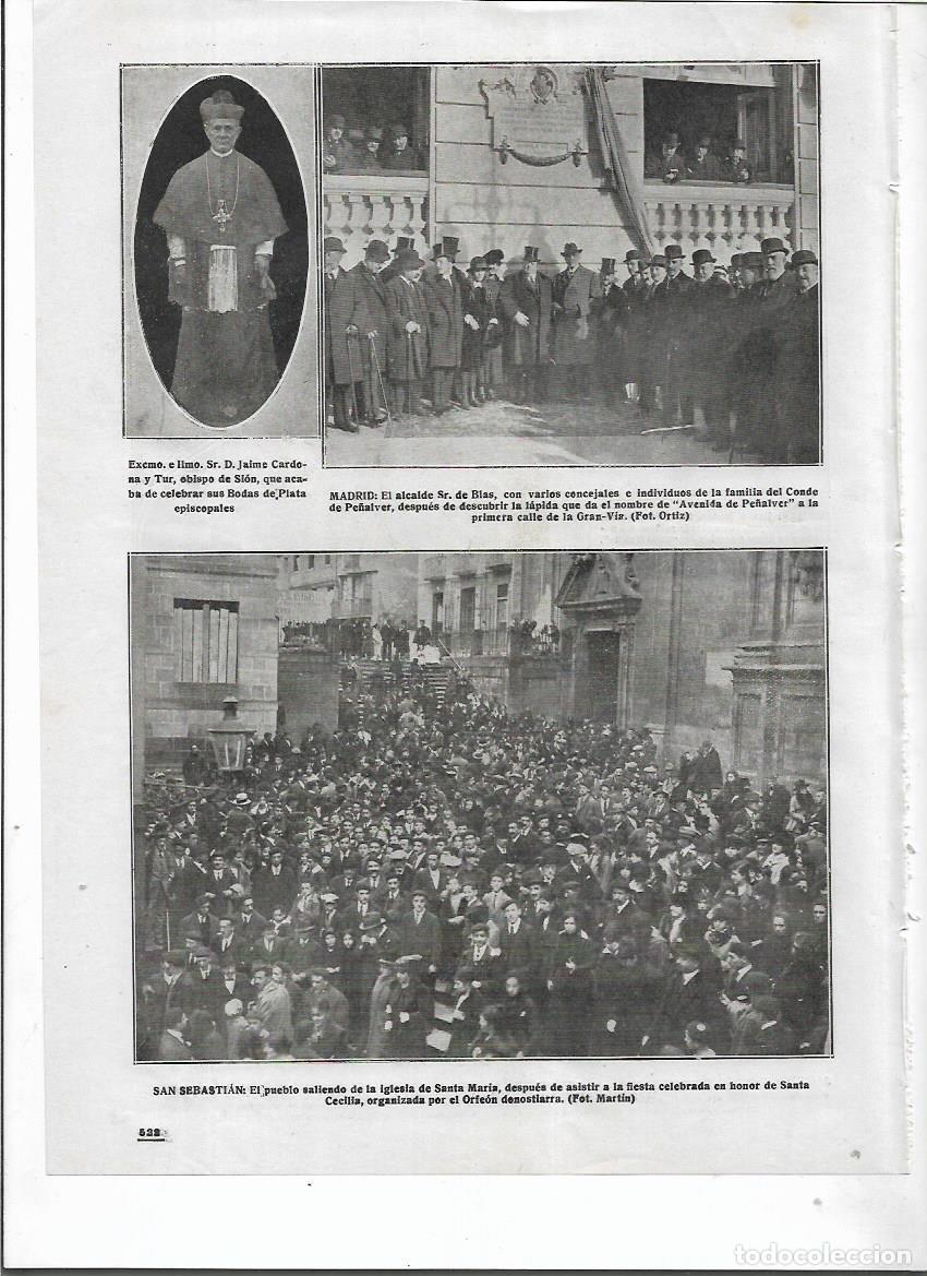 Colecionismo: A&Ntilde;O 1917 RECORTE PRENSA SAN SEBASTIAN FIESTA EN HONOR A SANTA CECILIA ORFEON DONOSTIARRA IGLESIA