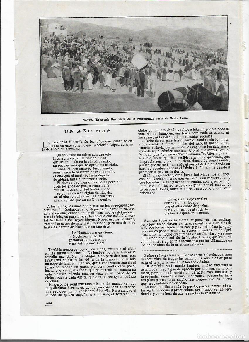 Colecionismo: A&Ntilde;O 1917 RECORTE PRENSA NAVES SOLSONA FERIA DE SANTA LUCIA FIRA DE SANTA LLUCIA