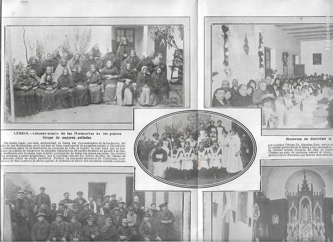Coleccionismo: A&Ntilde;O 1915 RECORTE PRENSA LLEIDA LERIDA 50 CINCUENTENARIO ASILO HERMANITAS DE LOS POBRES