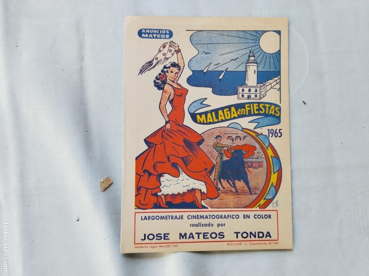 Coleccionismo: MALAGA PROGRAMA DE FIESTAS A&Ntilde;O 1965 - Foto 1