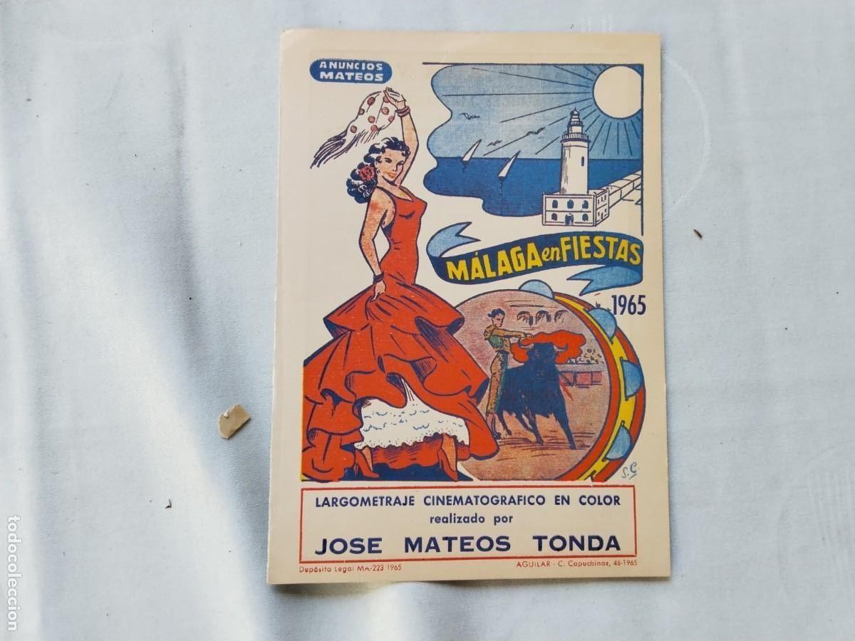 Coleccionismo: MALAGA PROGRAMA DE FIESTAS A&Ntilde;O 1965 - Foto 2