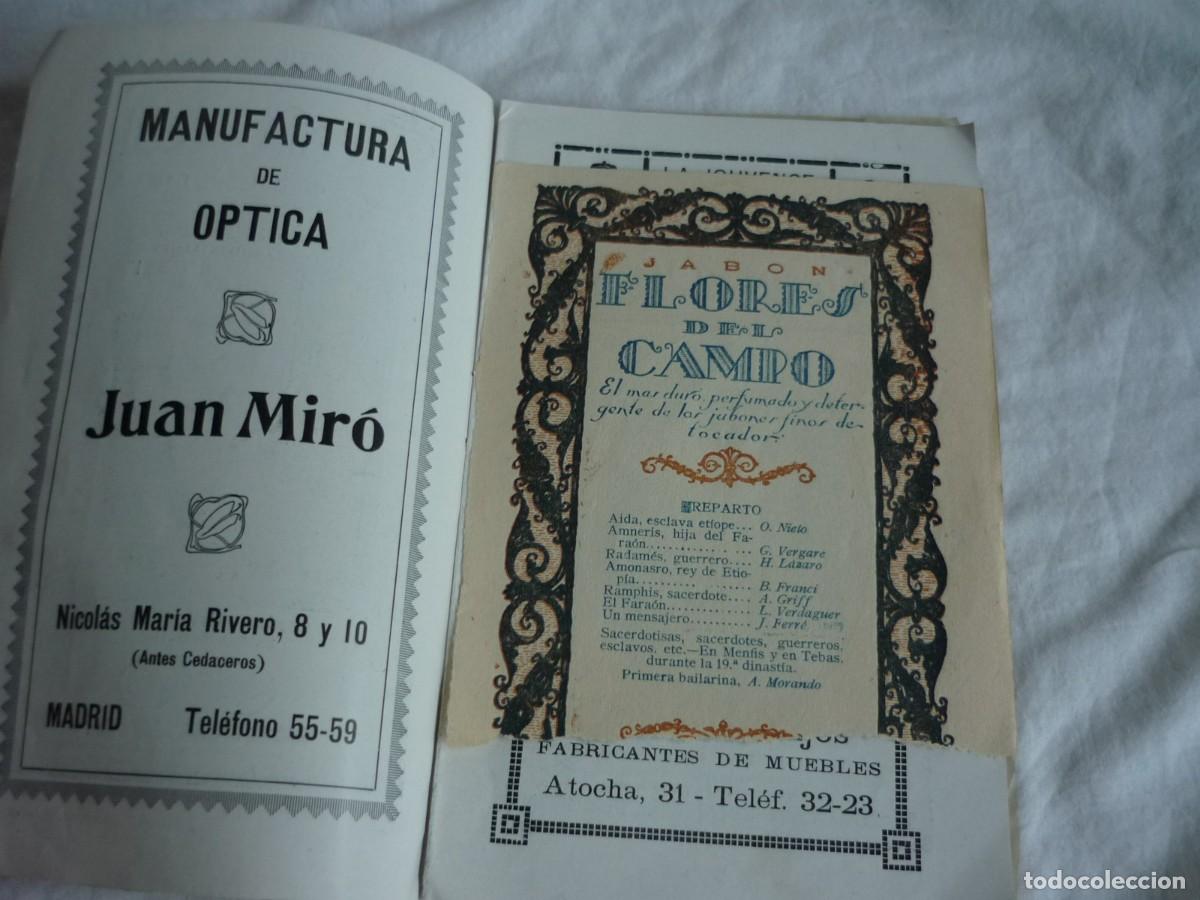 Coleccionismo: Programa Teatro Real 1916, Aida, Verdi - Foto 4