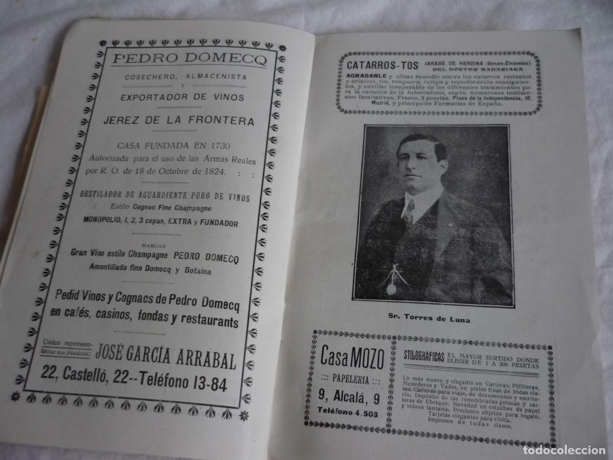 Coleccionismo: Programa Teatro Real 1916, Aida, Verdi - Foto 7