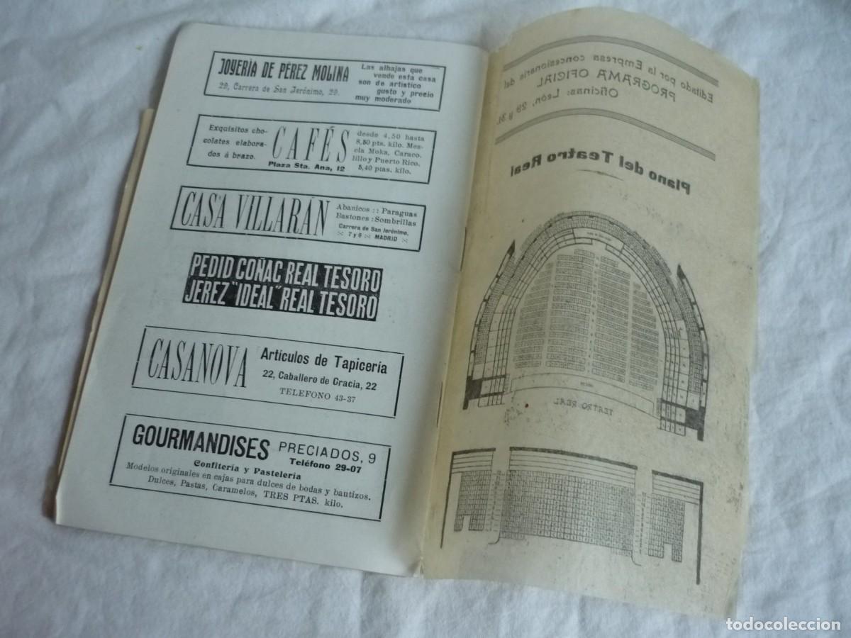 Coleccionismo: Programa Teatro Real 1916, Aida, Verdi - Foto 8