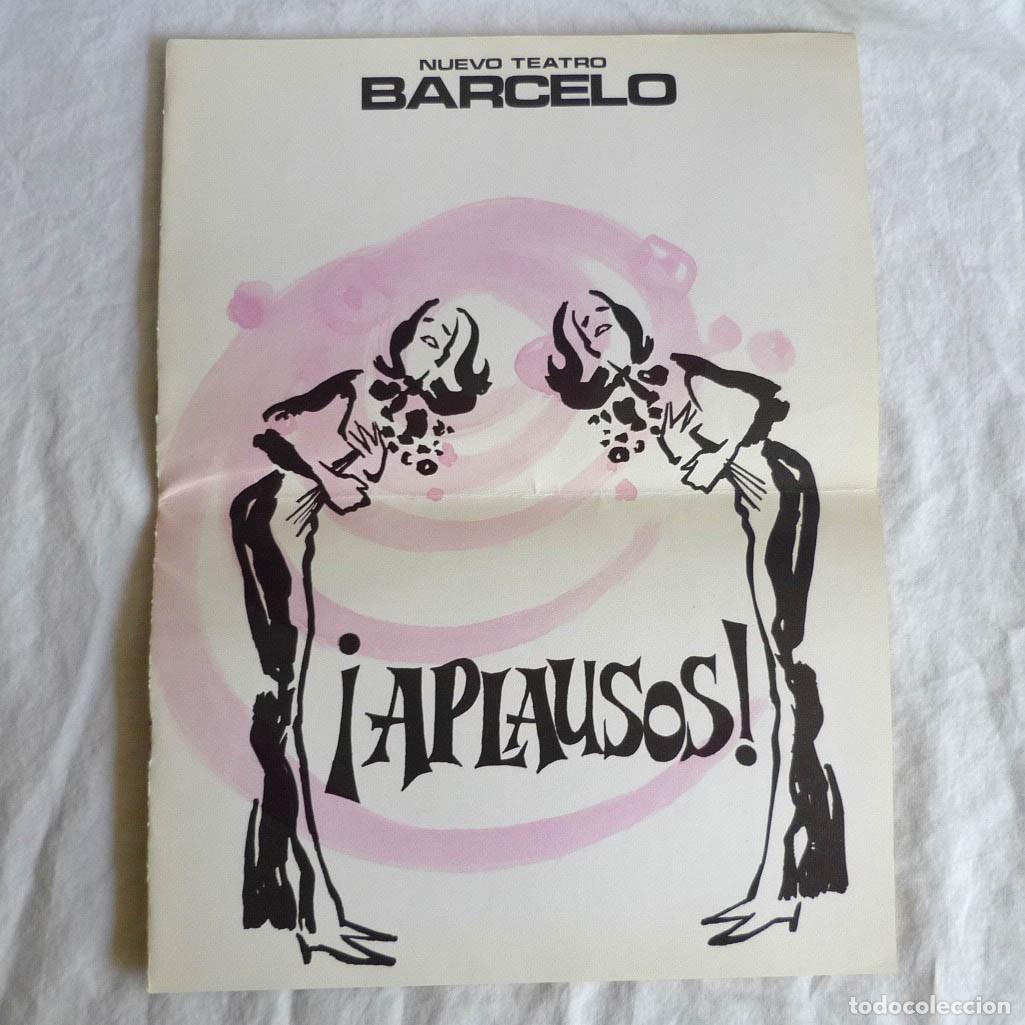 Collezionismo: Programa de Teatro Barcel&oacute; Aplausos 1974, 10 p&aacute;g.