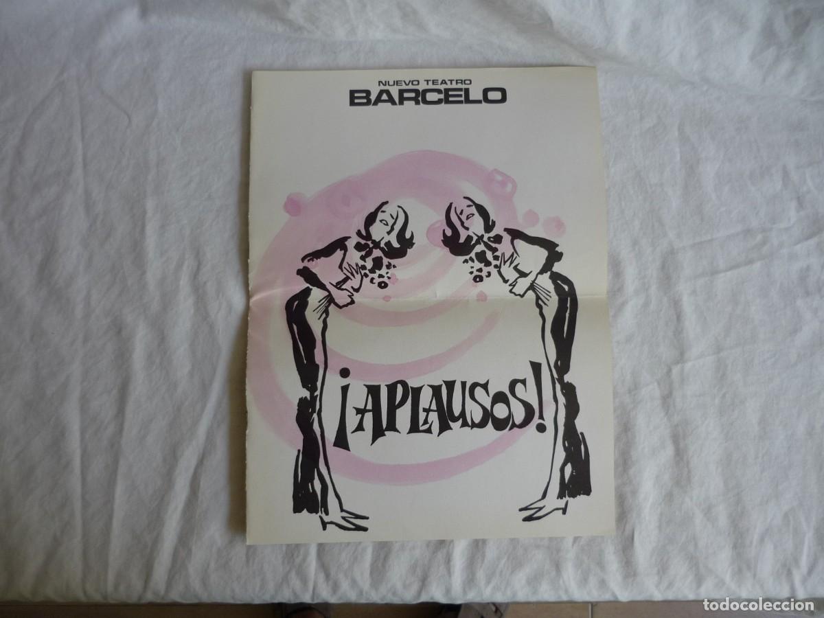 Coleccionismo: Programa de Teatro Barcel&oacute; Aplausos 1974, 10 p&aacute;g. - Foto 2