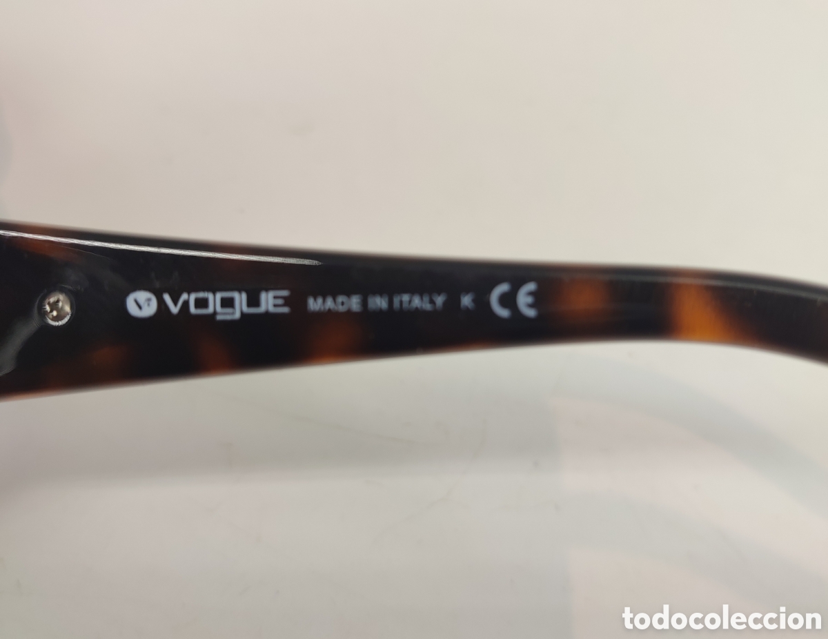 Coleccionismo: Gafas de sol Vogue Marr&oacute;n con funda en impecable estado. - Foto 9