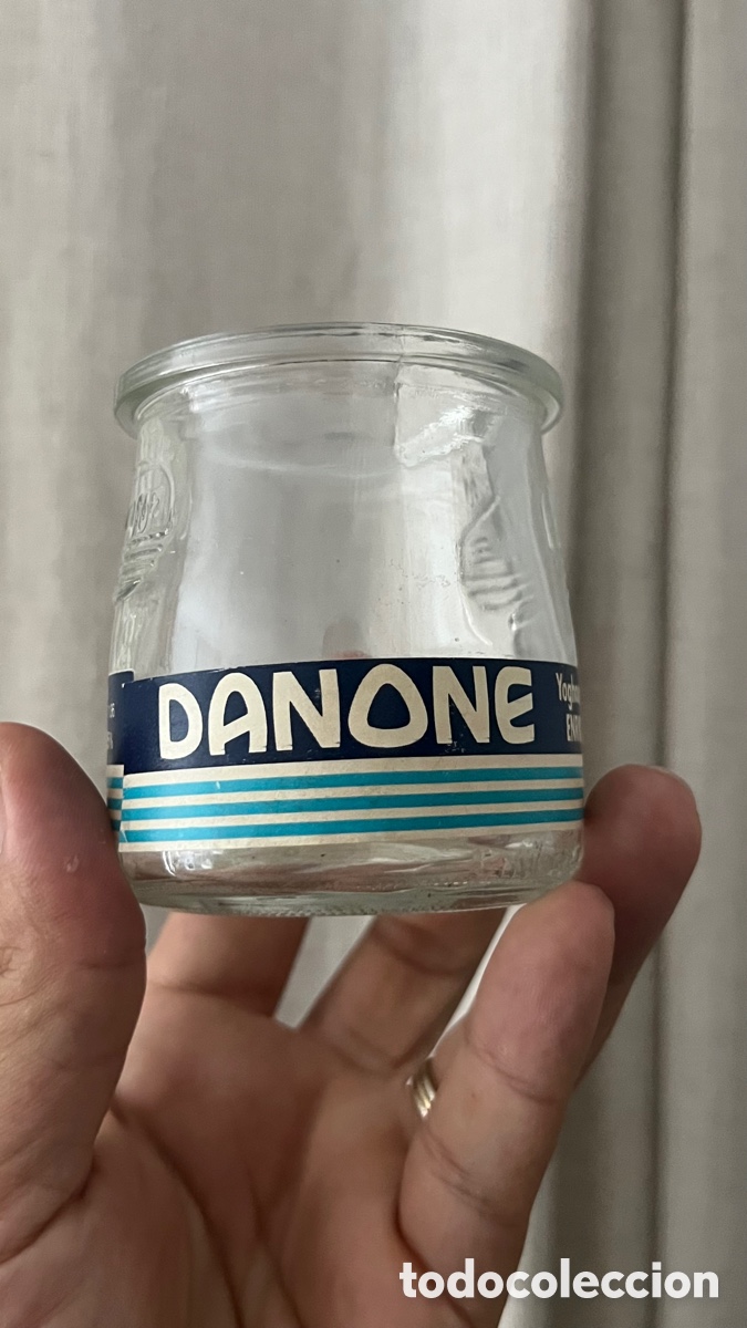 Coleccionismo: ANTIGUO ENVASE DE YOGUR DANONE ETIQUETA DE PAPEL