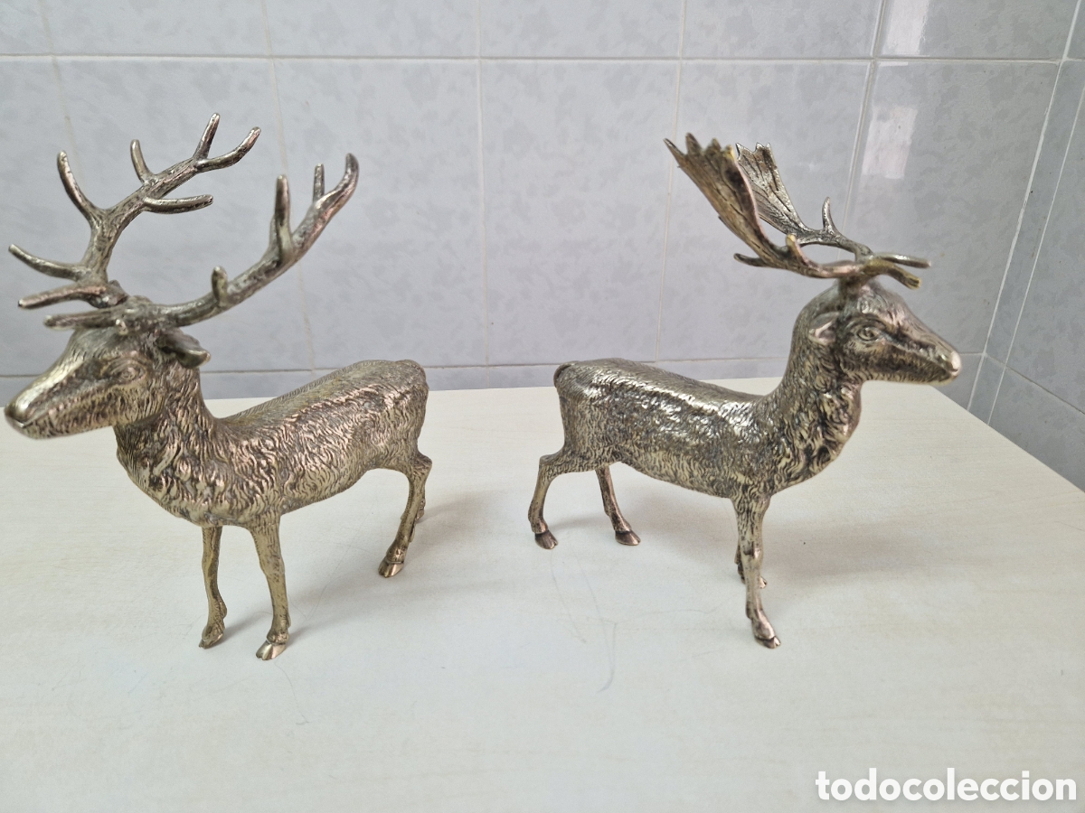 Coleccionismo: CIERVOS BRONCE LABRADO Y REPUJADOS - Foto 10
