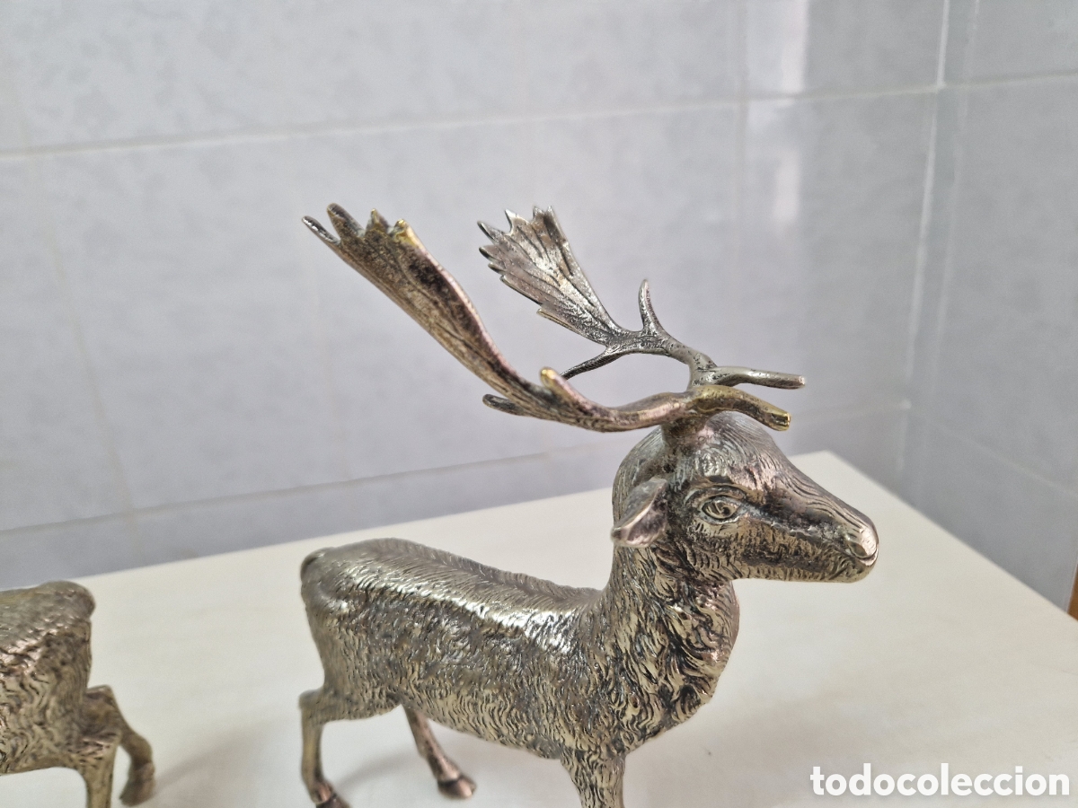 Coleccionismo: CIERVOS BRONCE LABRADO Y REPUJADOS - Foto 14