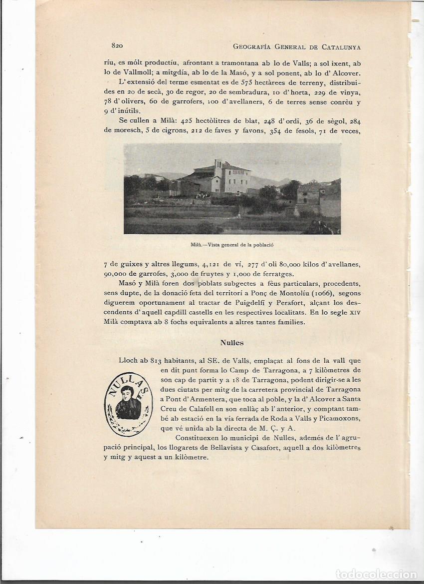 Colecionismo: SEPARATA A&Ntilde;O 1913 EL MILA TARRAGONA SELLO MUNICIPAL ANTIGUO DESCRIPCION VISTA GENERAL