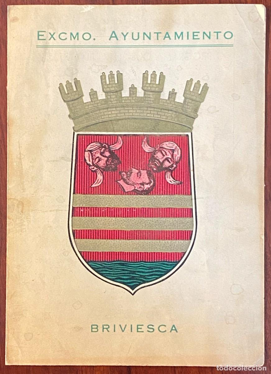 Coleccionismo: ANTIGUO PROGRAMA DE BRIVIESCA (BURGOS) OFRECIDO A LA MESA DE BURGOS, MARZO DE 1953, MIDE 21,3 X 15,5