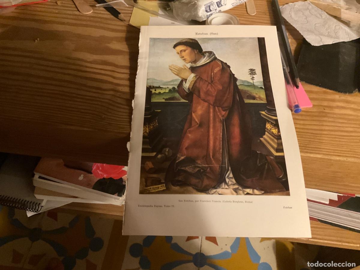 Coleccionismo: LAMINA San Esteban, por Francisco Francia espasa