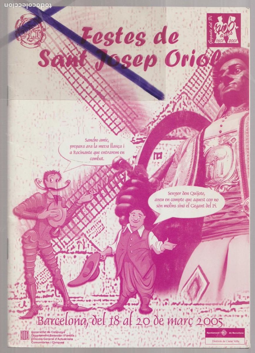 Coleccionismo: 2005 BCN PROGRAMA DE FESTES DE SANT JOSEP ORIOL GENERALITAT DE CATALUNYA I AJUNTAMENT DE BARCELONA