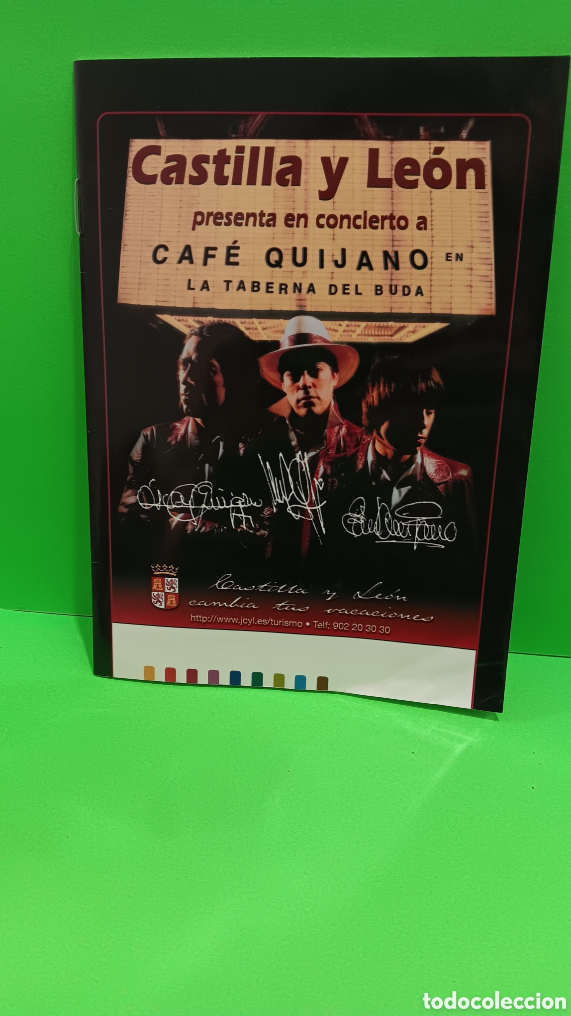 Coleccionismo: FOLLETO &rdquo;&rdquo; CASTILLA Y LE&Oacute;N PRESENTA EN CONCIERTO A &rdquo;&rdquo; CAFE QUIJANO EN LA TABERNA DEL BUDA&rdquo;&rdquo;
