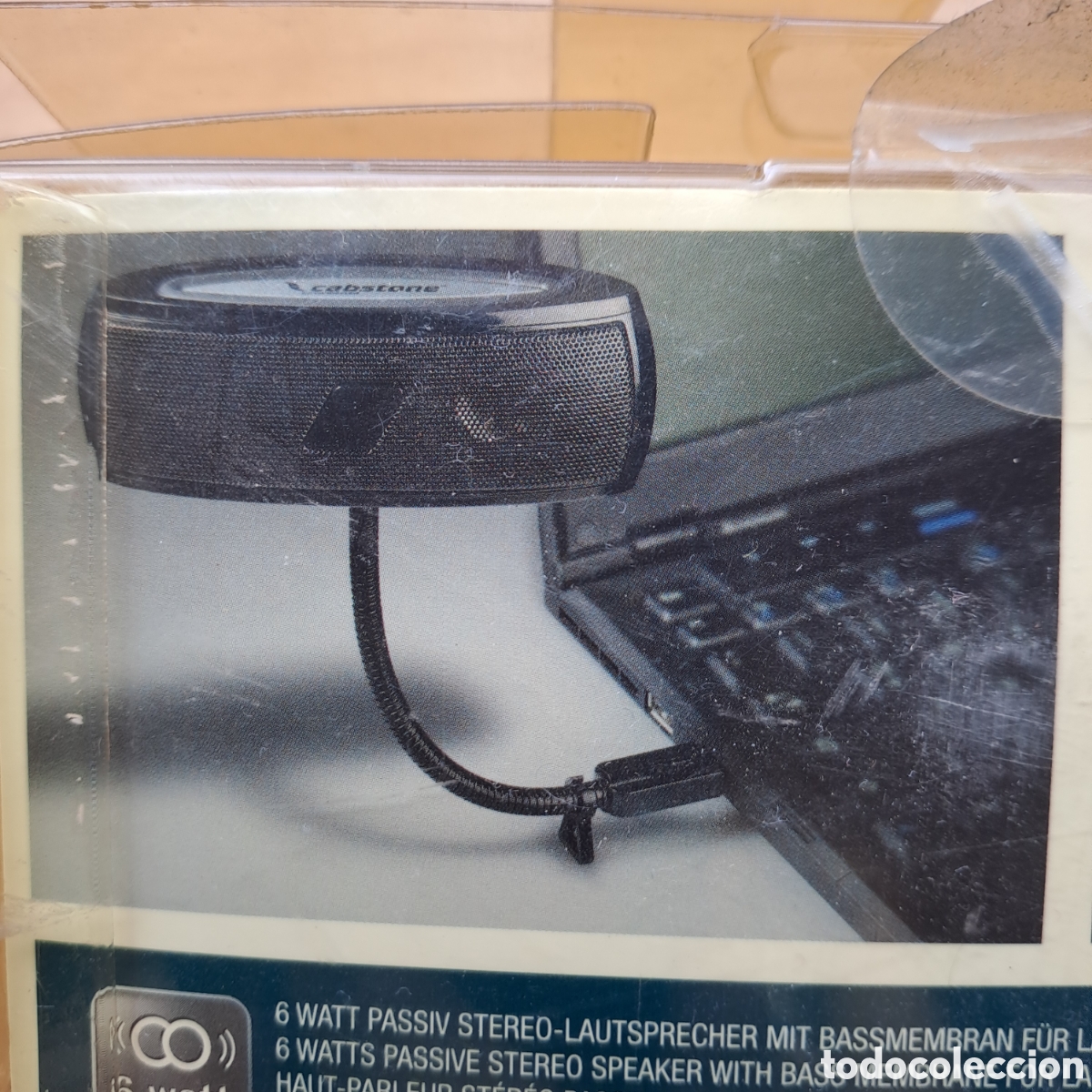 Coleccionismo: Mini altavoz est&eacute;reo para port&aacute;til - Foto 3