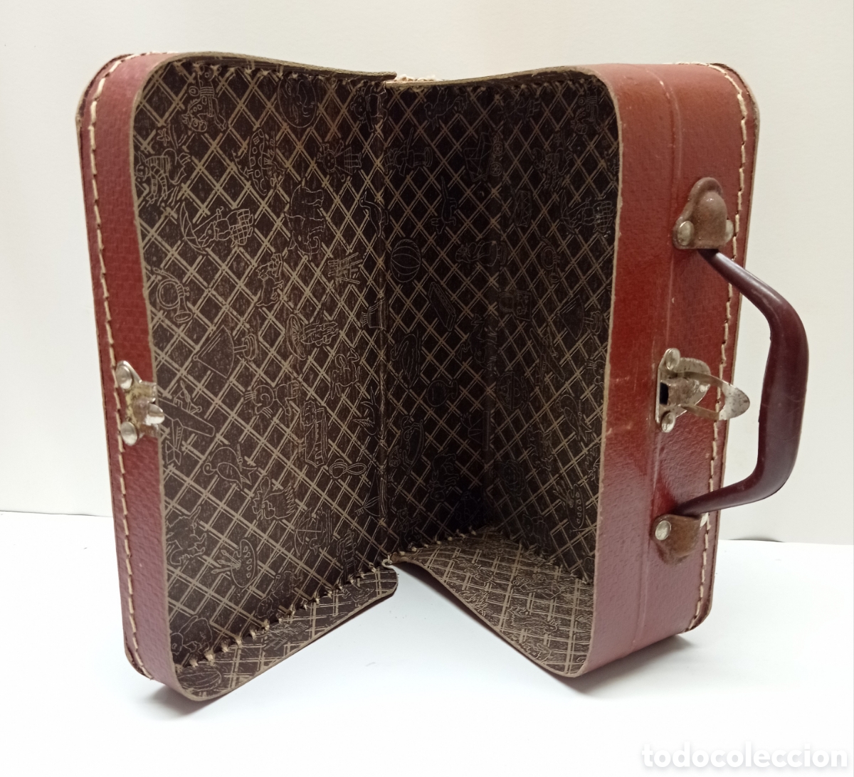 Coleccionismo: Antiguo Cabas maleta de escuela - Foto 5