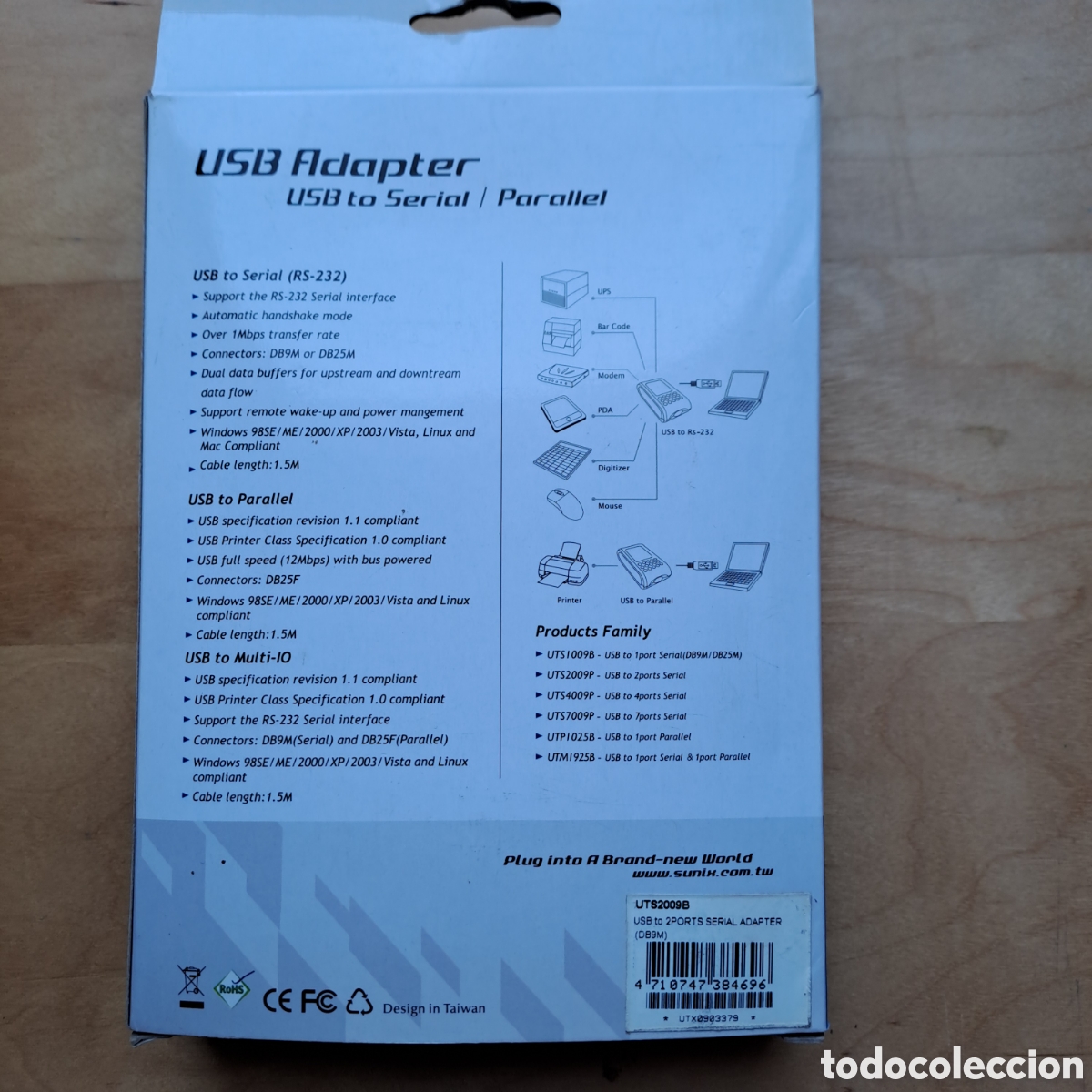 Coleccionismo: Adaptador USB a Serie/Paralelo - Foto 2