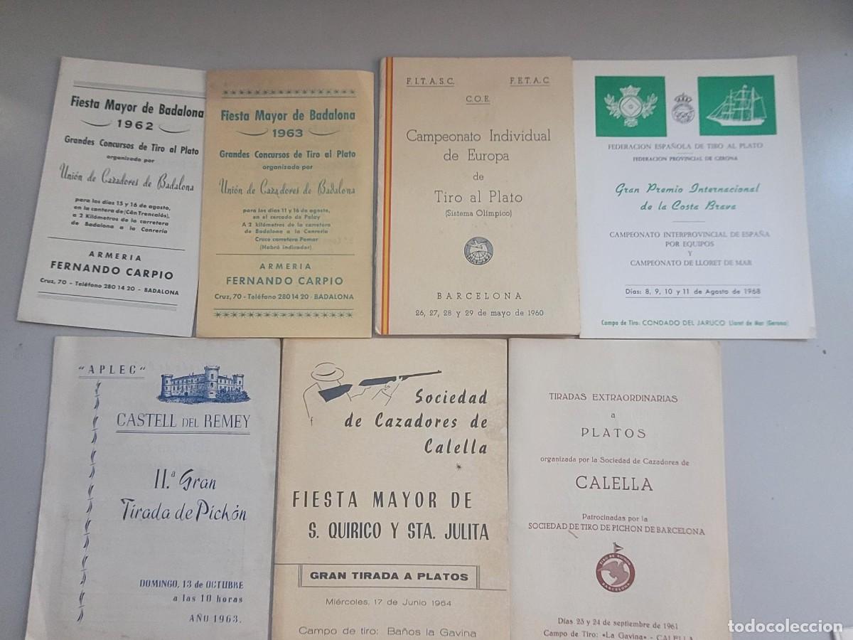 Coleccionismo: PROGRAMAS TIRO AL PLATO TIRADA DE PICHON A&Ntilde;OS 60 - Foto 1