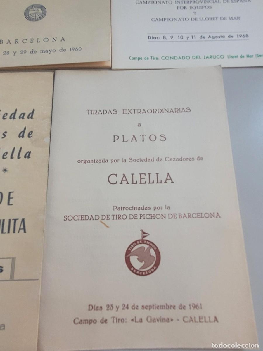 Coleccionismo: PROGRAMAS TIRO AL PLATO TIRADA DE PICHON A&Ntilde;OS 60 - Foto 2