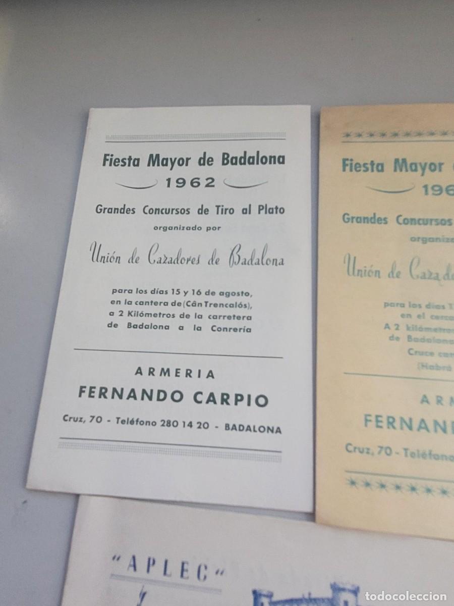 Coleccionismo: PROGRAMAS TIRO AL PLATO TIRADA DE PICHON A&Ntilde;OS 60 - Foto 5