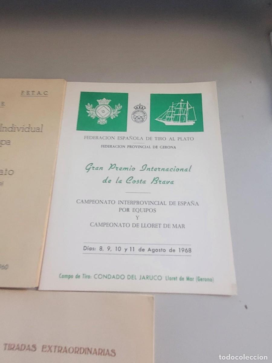 Coleccionismo: PROGRAMAS TIRO AL PLATO TIRADA DE PICHON A&Ntilde;OS 60 - Foto 8
