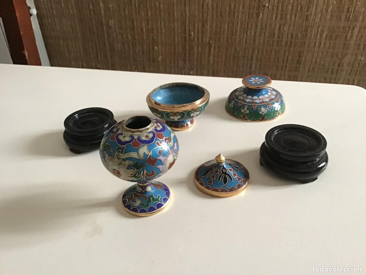 Coleccionismo: JARRONES MINIATURA CLOISSONE - Foto 7
