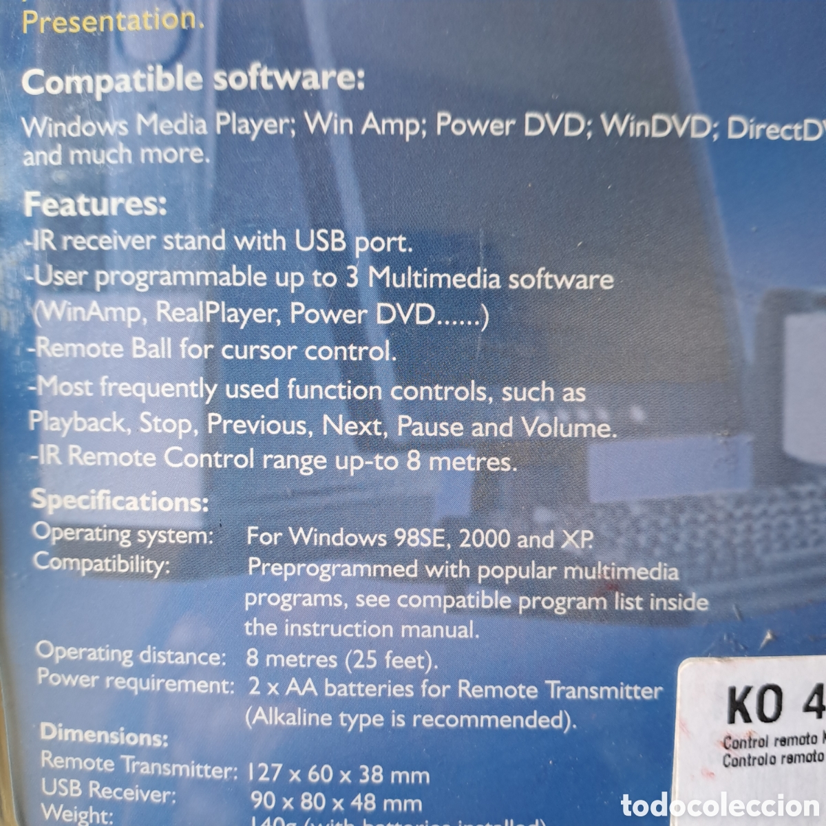 Coleccionismo: Dispositivo para control remoto multimedia - Foto 3